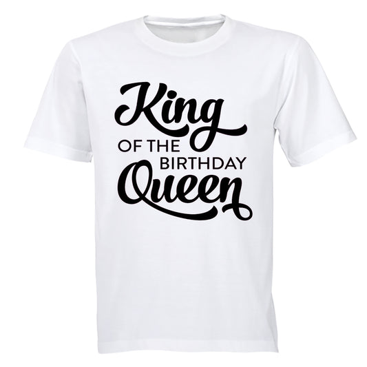 King of the Birthday Queen - Adults - T-Shirt - BuyAbility South Africa