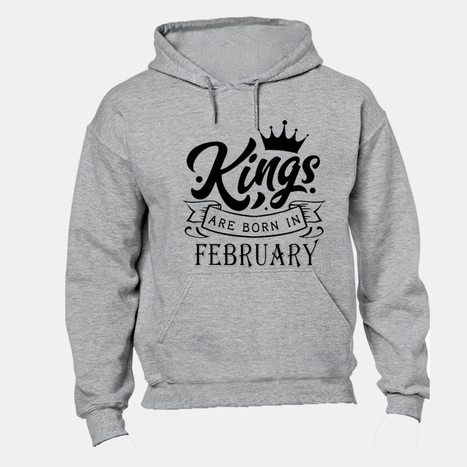 Kings Are Born in February - Hoodie - BuyAbility South Africa