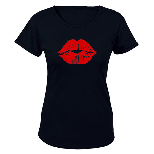 Kisses - Red Lips - Ladies - T-Shirt - BuyAbility South Africa