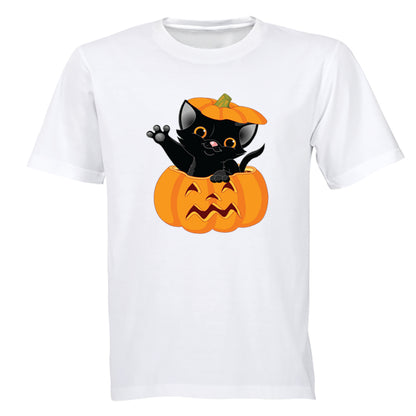 Halloween Kitten in a Pumpkin - Kids T-Shirt - BuyAbility South Africa