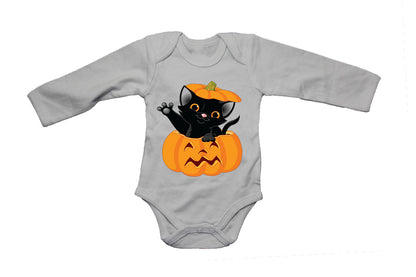 Halloween Kitten in a Pumpkin - Baby Grow - BuyAbility South Africa