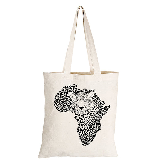 Leopard - Africa - Eco-Cotton Natural Fibre Bag