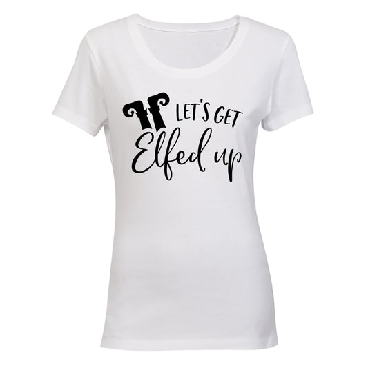 Let's Get Elfed - Christmas - Ladies - T-Shirt - BuyAbility South Africa