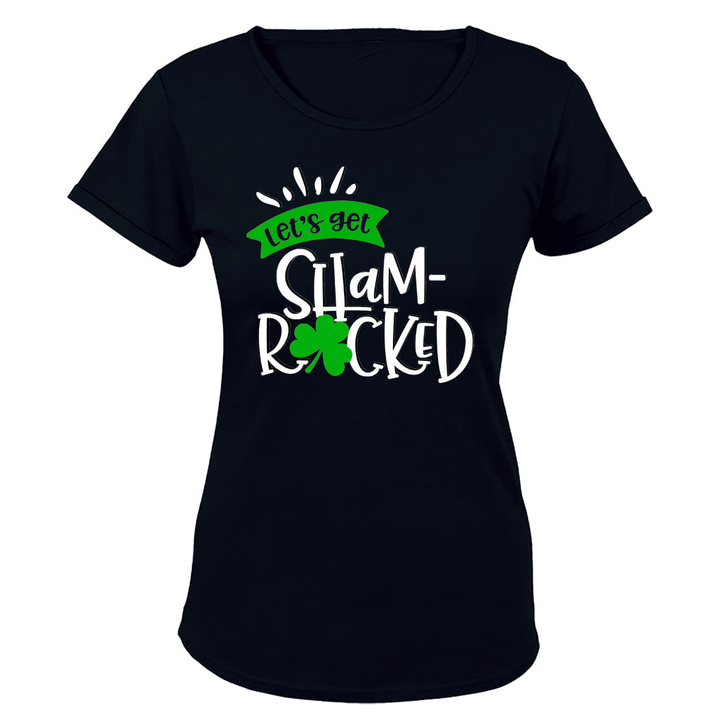 Sham Rocked! - St. Patricks Day - Ladies - T-Shirt - BuyAbility South Africa