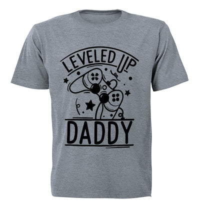Leveled Up To Daddy - Gamer - Adults - T-Shirt - BuyAbility South Africa
