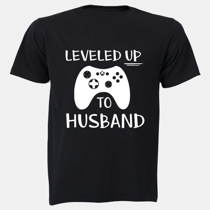 Leveled Up To Husband - Gamer - Adults - T-Shirt - BuyAbility South Africa