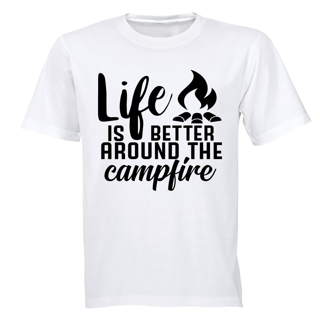 Life is Better Around a Camp Fire - Kids T-Shirt - BuyAbility South Africa