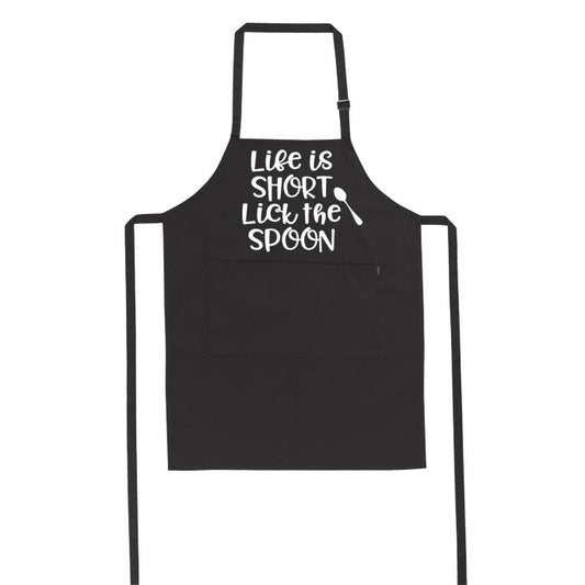 Life is Short - Lick the Spoon! - Apron - BuyAbility South Africa