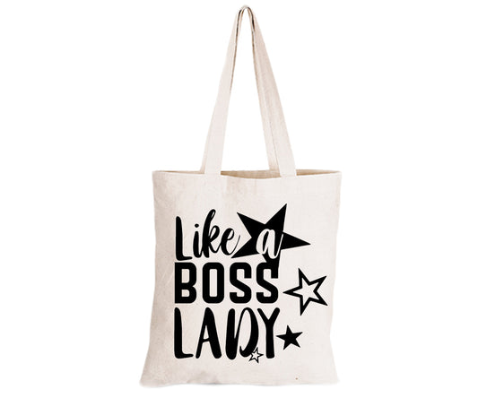 Like A Boss Lady - Eco-Cotton Natural Fibre Bag - BuyAbility South Africa