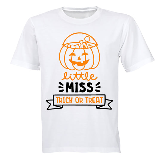 Little MISS Trick or Treat - Halloween - Kids T-Shirt - BuyAbility South Africa