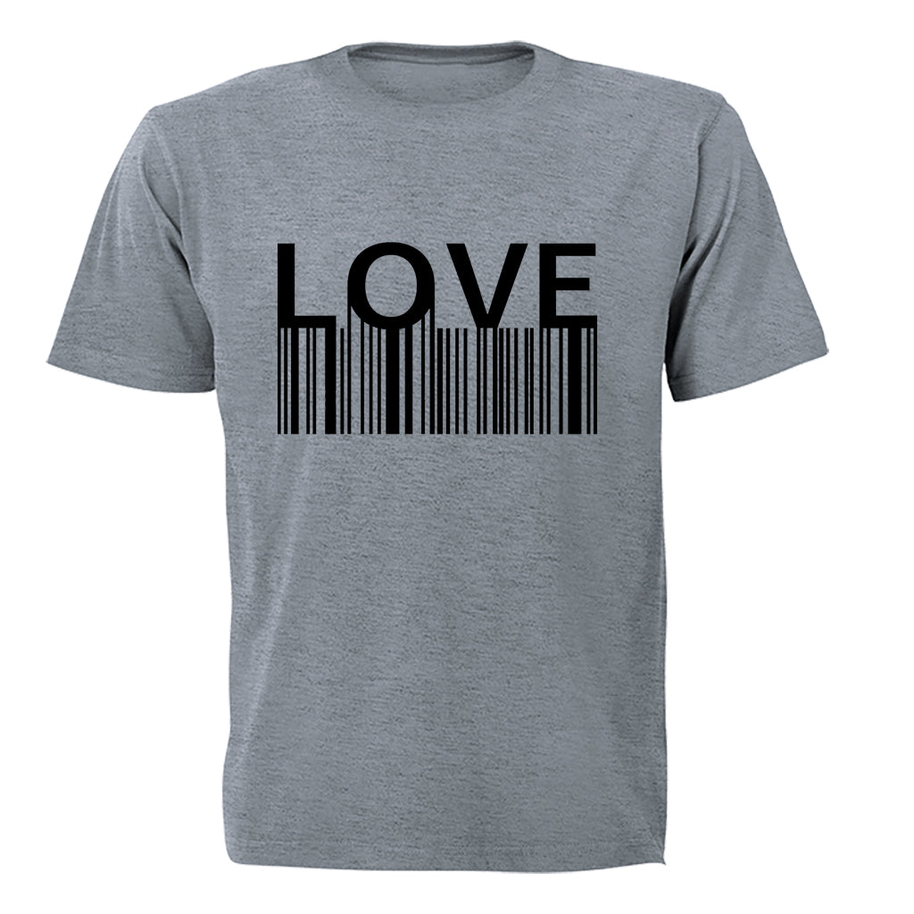 Love Barcode - Valentine - Adults - T-Shirt - BuyAbility South Africa