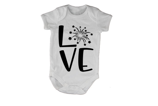 Love - Fireworks Design - Valentine - Baby Grow - BuyAbility South Africa