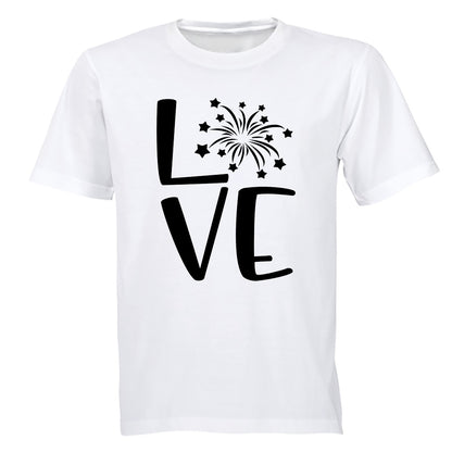 Love - Fireworks Design - Valentine - Kids T-Shirt - BuyAbility South Africa