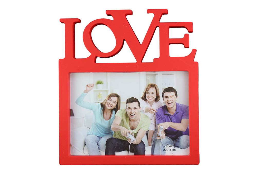 ‘LOVE’ Single Photo - Photo Frame, Red - BuyAbility