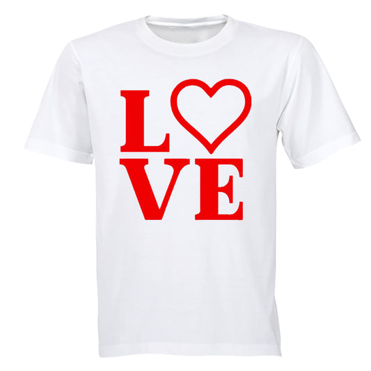 Love, Valentine Heart - Adults - T-Shirt - BuyAbility South Africa