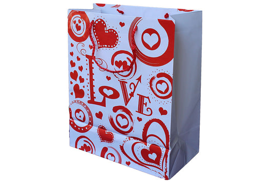 White and Red ‘Love’ Gift Bag - BuyAbility