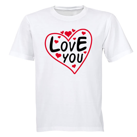 Love You - Valentine Inspired - Adults - T-Shirt - BuyAbility South Africa