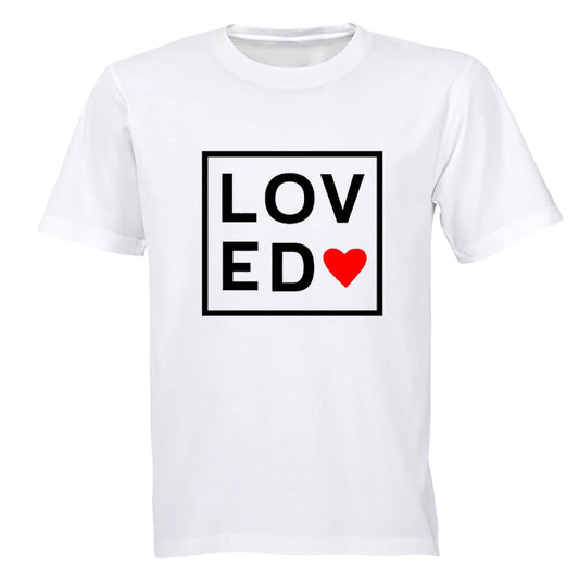 Loved - Square - Valentine - Adults - T-Shirt - BuyAbility South Africa