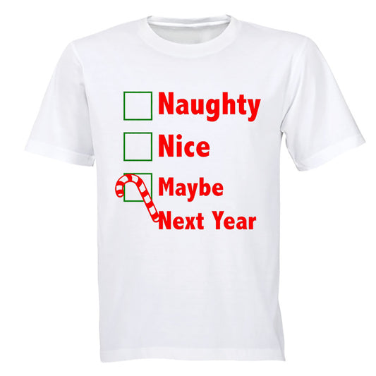 Maybe Next Year - Christmas - Kids T-Shirt - BuyAbility South Africa