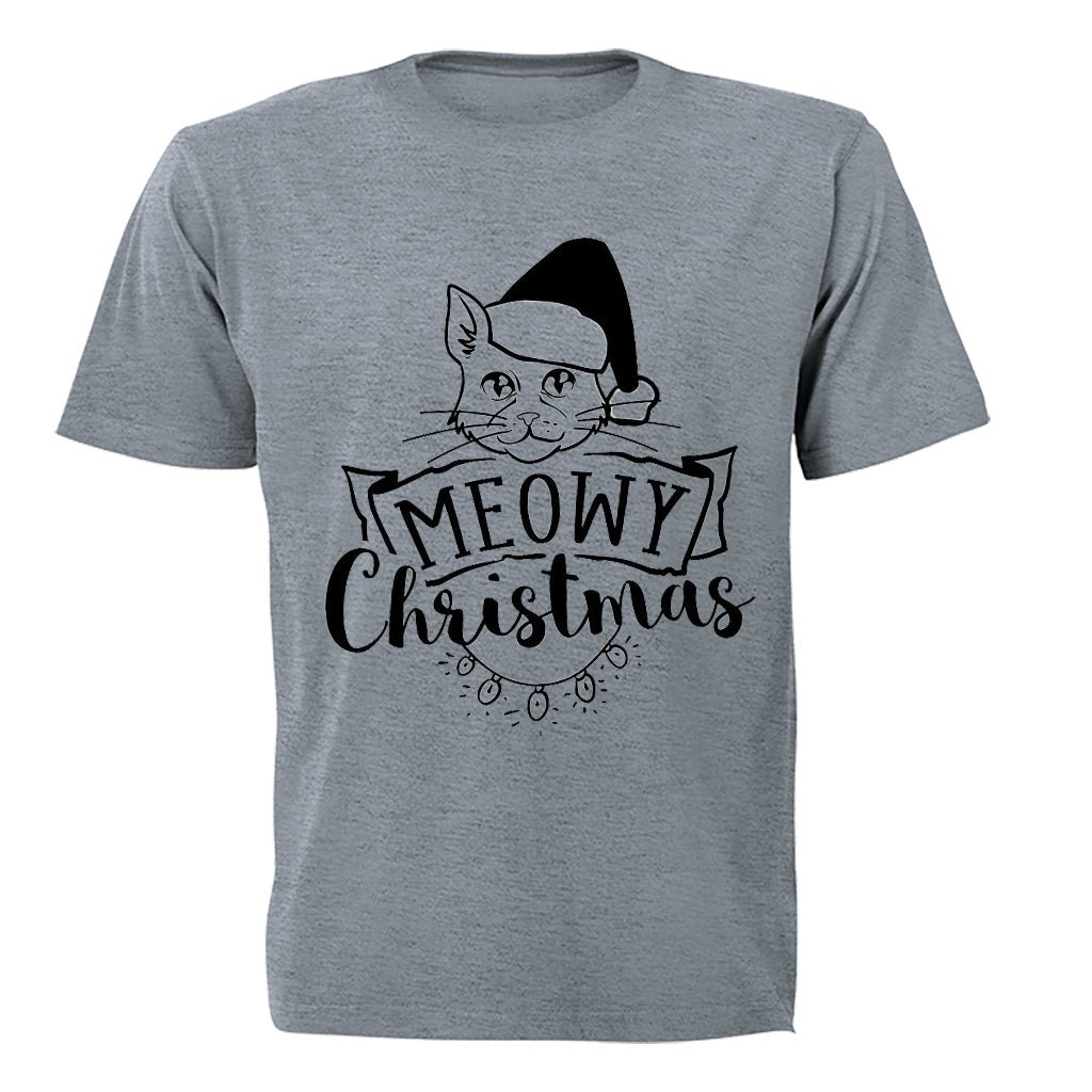 Meowy Christmas Cat - Kids T-Shirt - BuyAbility South Africa