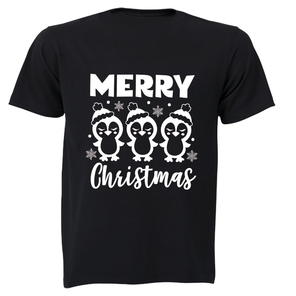 Merry Christmas - Penguins - Kids T-Shirt - BuyAbility South Africa