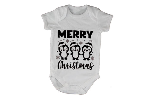 Merry Christmas - Penguins - Baby Grow - BuyAbility South Africa