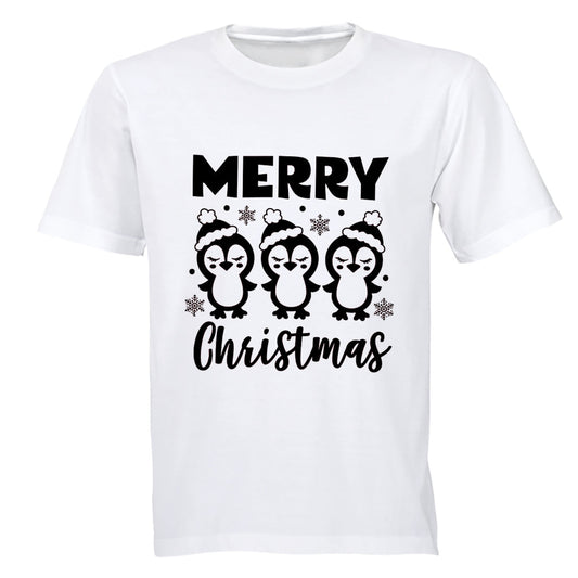 Merry Christmas - Penguins - Kids T-Shirt - BuyAbility South Africa