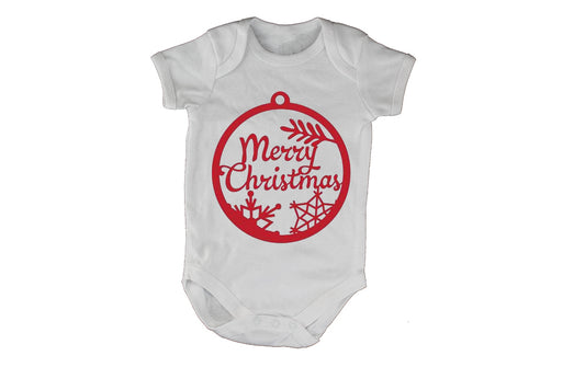 Merry Christmas - Red Bauble - Baby Grow - BuyAbility South Africa