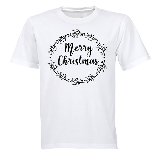 Merry Christmas - Circular - Adults - T-Shirt - BuyAbility South Africa