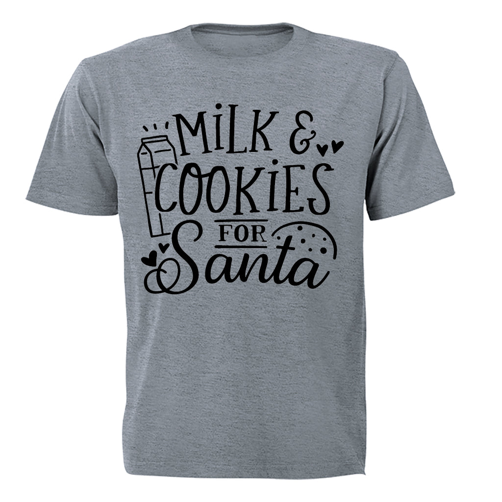 Milk and Cookies for Santa - Christmas - Kids T-Shirt - BuyAbility South Africa
