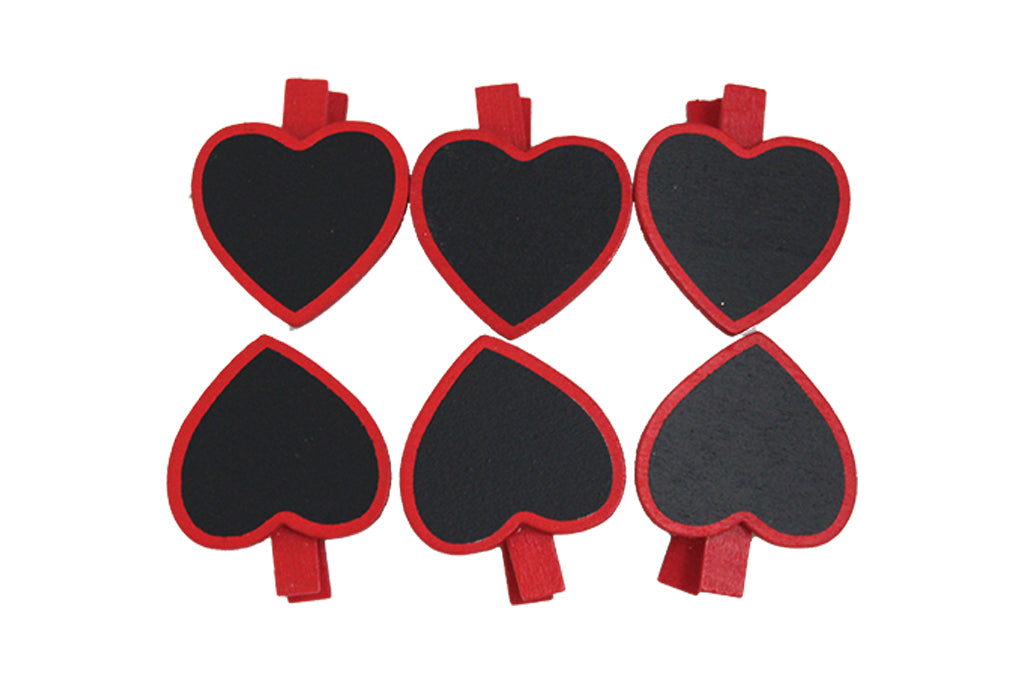 Miniature Pegs with Red Hearts - BuyAbility