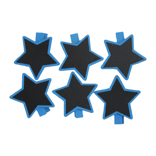 Miniature Pegs with Blue Stars