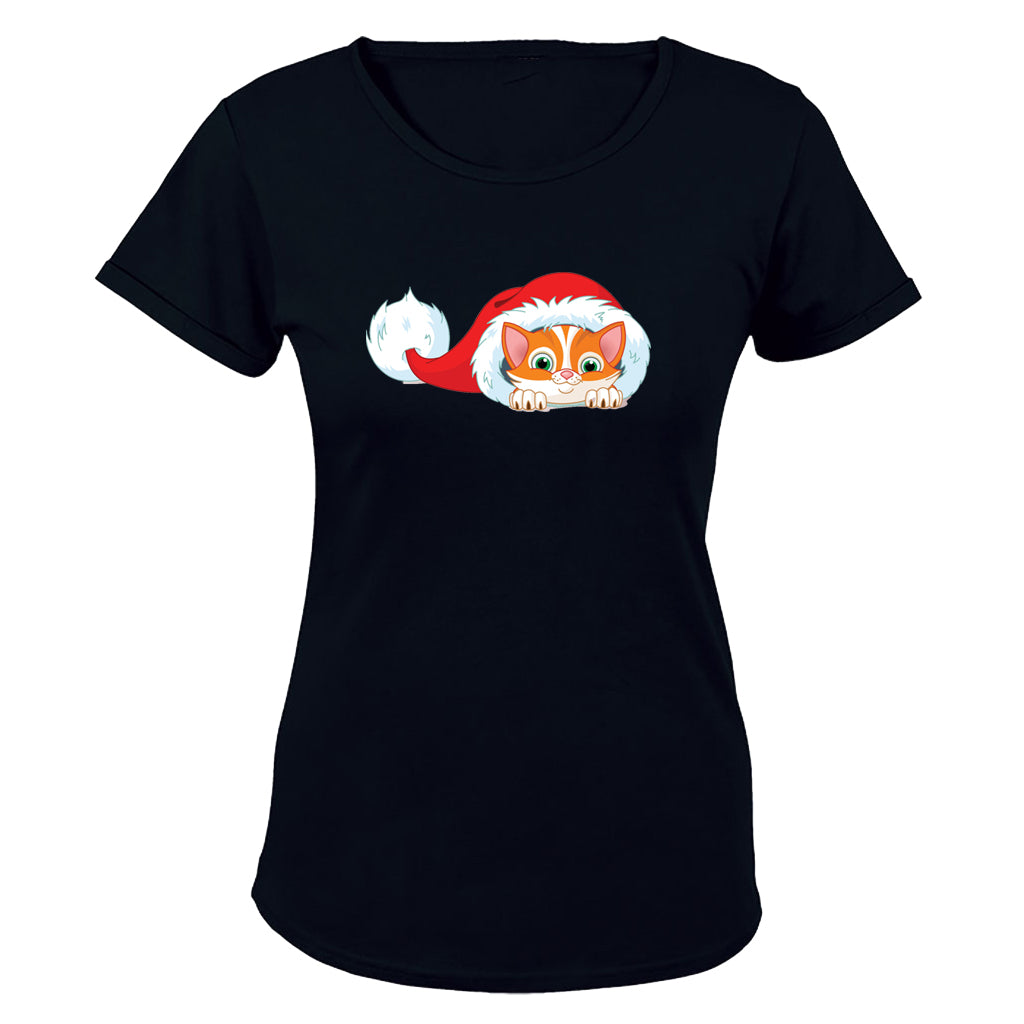 Mischief Christmas Kitten - Ladies - T-Shirt - BuyAbility South Africa