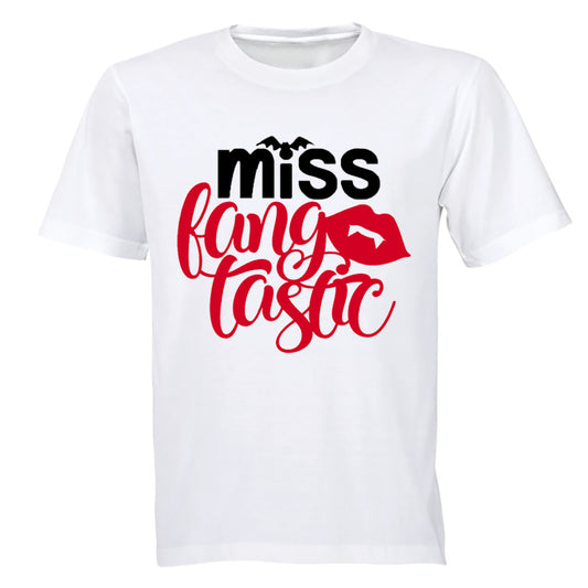 Miss FANG-TASTIC - Halloween - Kids T-Shirt - BuyAbility South Africa