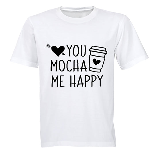Mocha Me Happy - Valentine - Adults - T-Shirt - BuyAbility South Africa