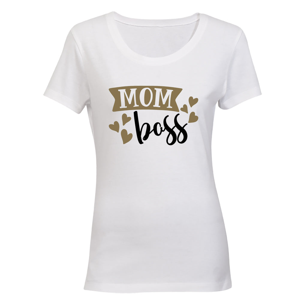 Mom. Boss - Gold - Ladies - T-Shirt - BuyAbility South Africa
