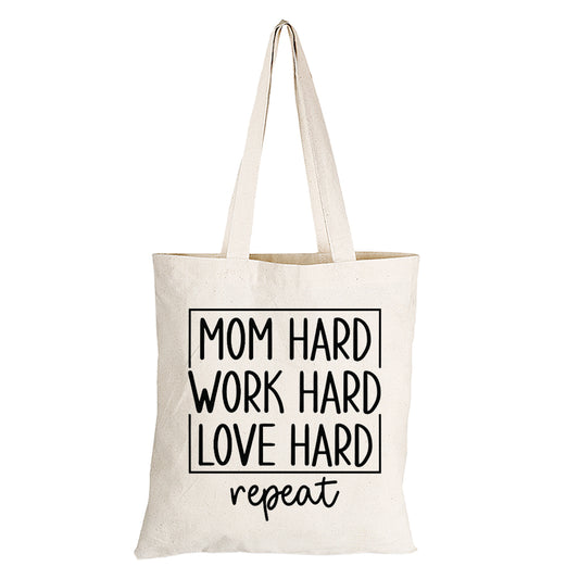 Mom Hard - Eco-Cotton Natural Fibre Bag