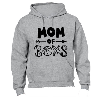 Mom of Boys - Boy Things - Hoodie - BuyAbility South Africa