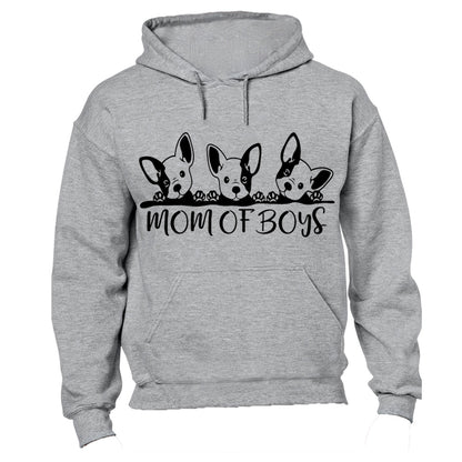 Mom of Boys - Dogs - Hoodie - BuyAbility South Africa