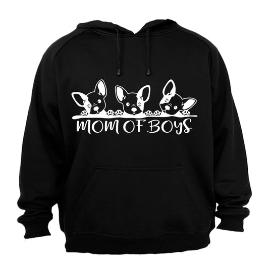 Mom of Boys - Dogs - Hoodie - BuyAbility South Africa