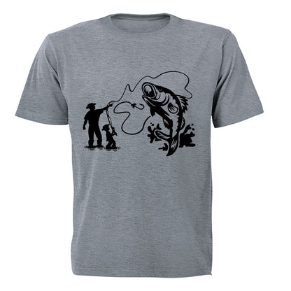 Fishing Dad - Monster Fish - Adults - T-Shirt - BuyAbility South Africa