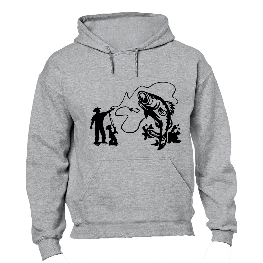 Fishing Dad - Monster Fish - Hoodie - BuyAbility South Africa