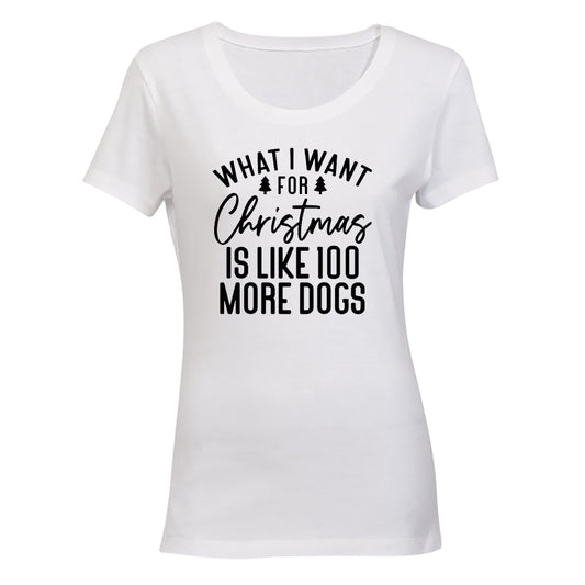 More Dogs - Christmas - Ladies - T-Shirt - BuyAbility South Africa