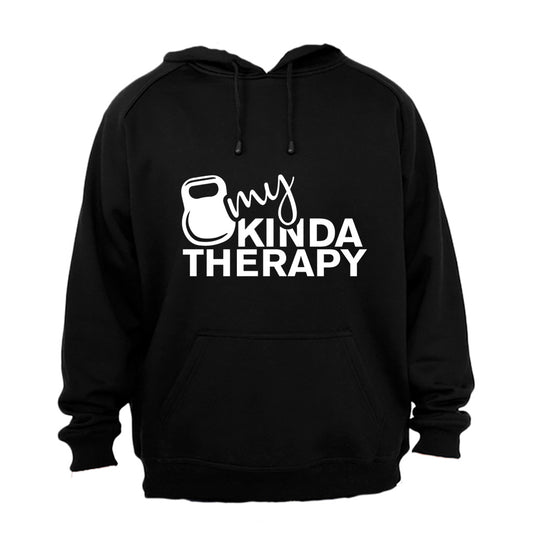 My Kinda Therapy - Kettlebell - Hoodie - BuyAbility South Africa