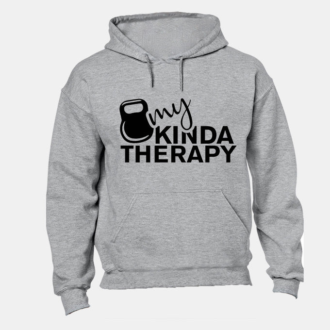 My Kinda Therapy - Kettlebell - Hoodie - BuyAbility South Africa