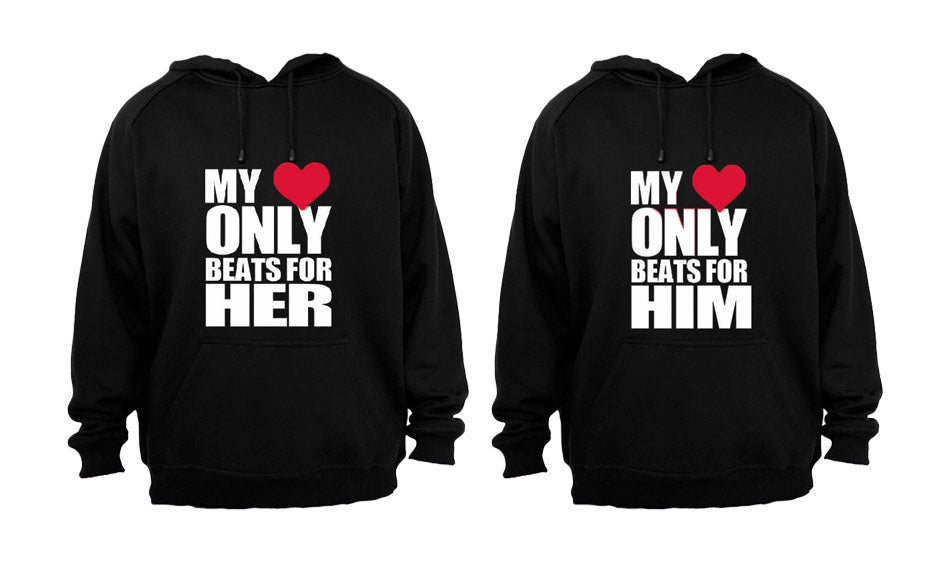 My Heart Only Beats For.. - Couples Hoodies (1 Set) - BuyAbility South Africa