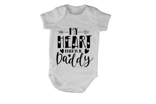 My Heart Belongs To Daddy - Arrow - Baby Grow - BuyAbility South Africa