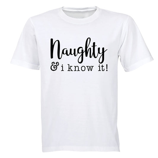 Naughty & I Know It - Christmas - Kids T-Shirt - BuyAbility South Africa