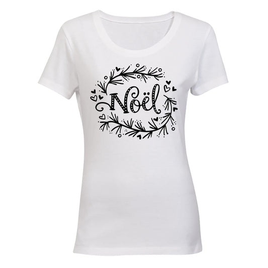 Noel Wreath - Christmas - Ladies - T-Shirt - BuyAbility South Africa