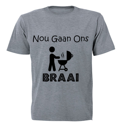 Nou Gaan Ons Braai - Adults - T-Shirt - BuyAbility South Africa